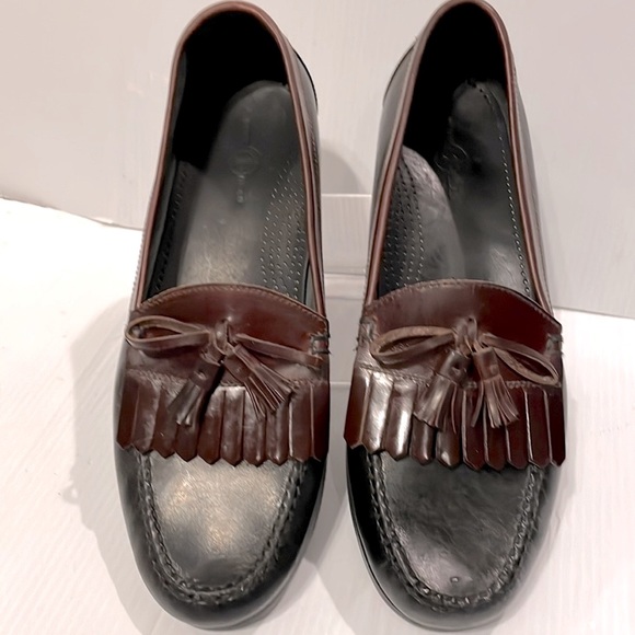 🌟Mens Duck Head Black / Brown Leather Tassel Loafer /Dress Shoe size 13 M - Picture 3 of 13